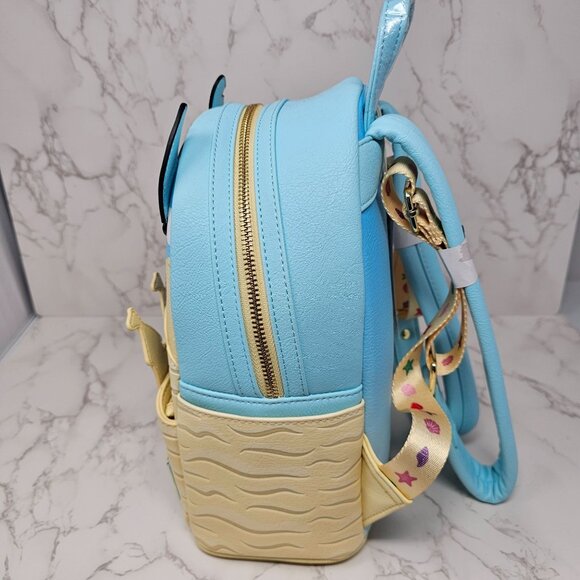 NWT Disney Loungefly LILO STITCH SCRUMP Beach Sand Castle Backpack - Picture 4 of 8